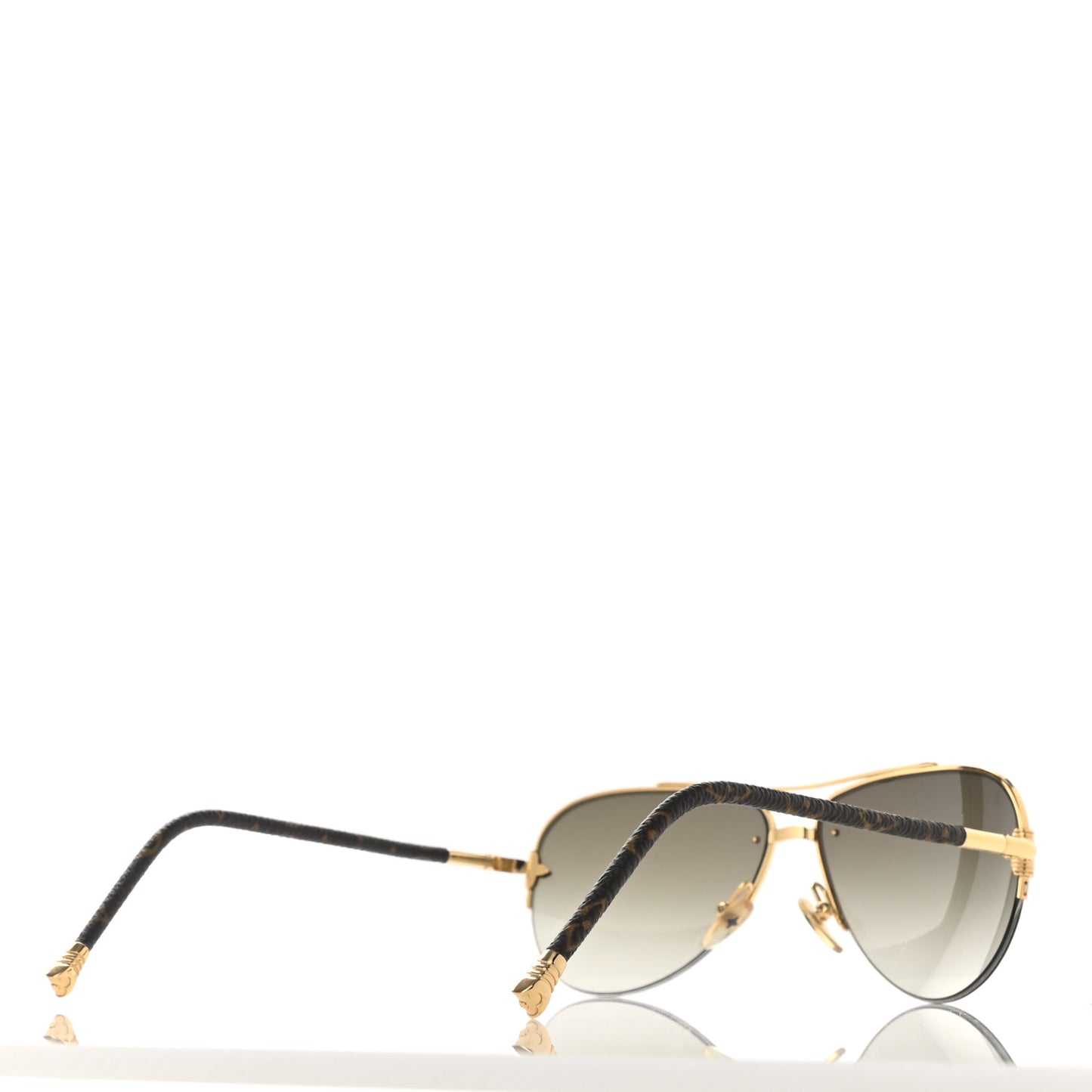 Monogram Petite Viola Pilote Aviator Sunglasses Z0571U Brown