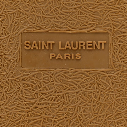 Saint Laurent Canvas Nappa Polka Dot Elba Light Logo Embroidered Espadrilles 38 Cream Black 8 of 9
