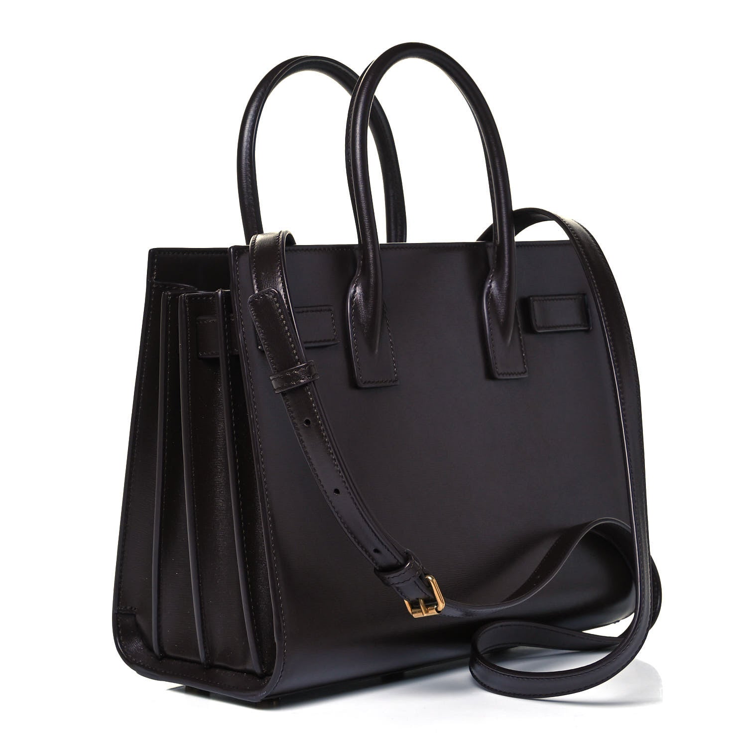 Saint Laurent Calfskin Baby Sac De Jour Chocolate 3 of 10