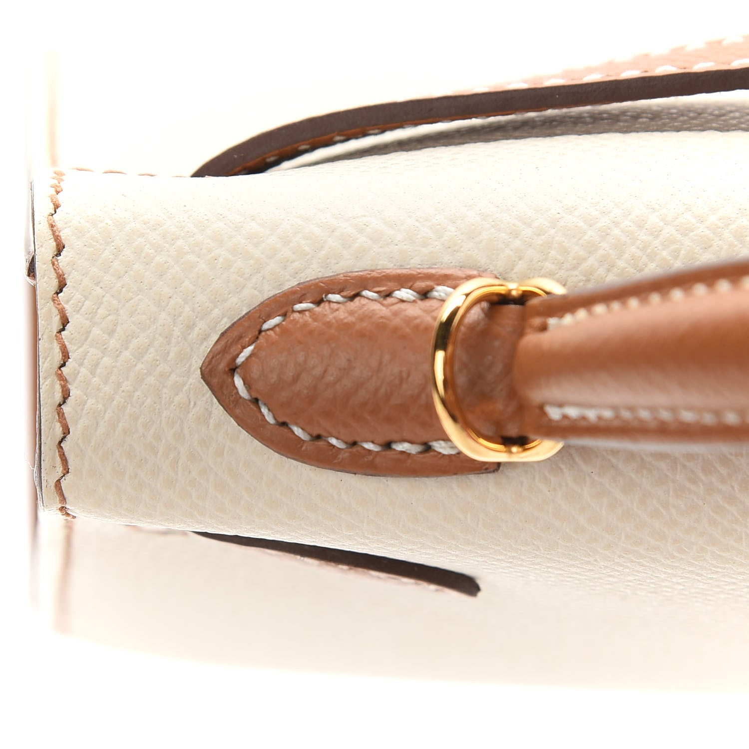 Hermes Epsom Horseshoe Mini Kelly Sellier 20 Craie Gold 10 of 33