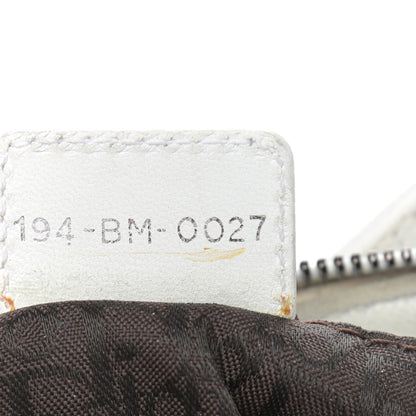 Christian Dior Lambskin Cannage Small Hobo White 7 of 18