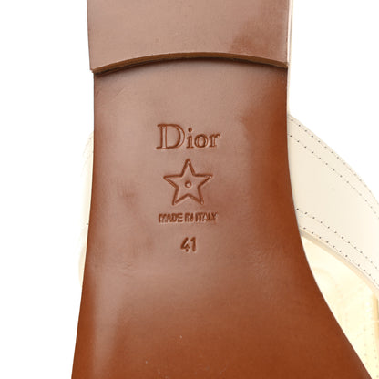 Christian Dior Calfskin 30 Montaigne Thong Sandals 41 White 7 of 9