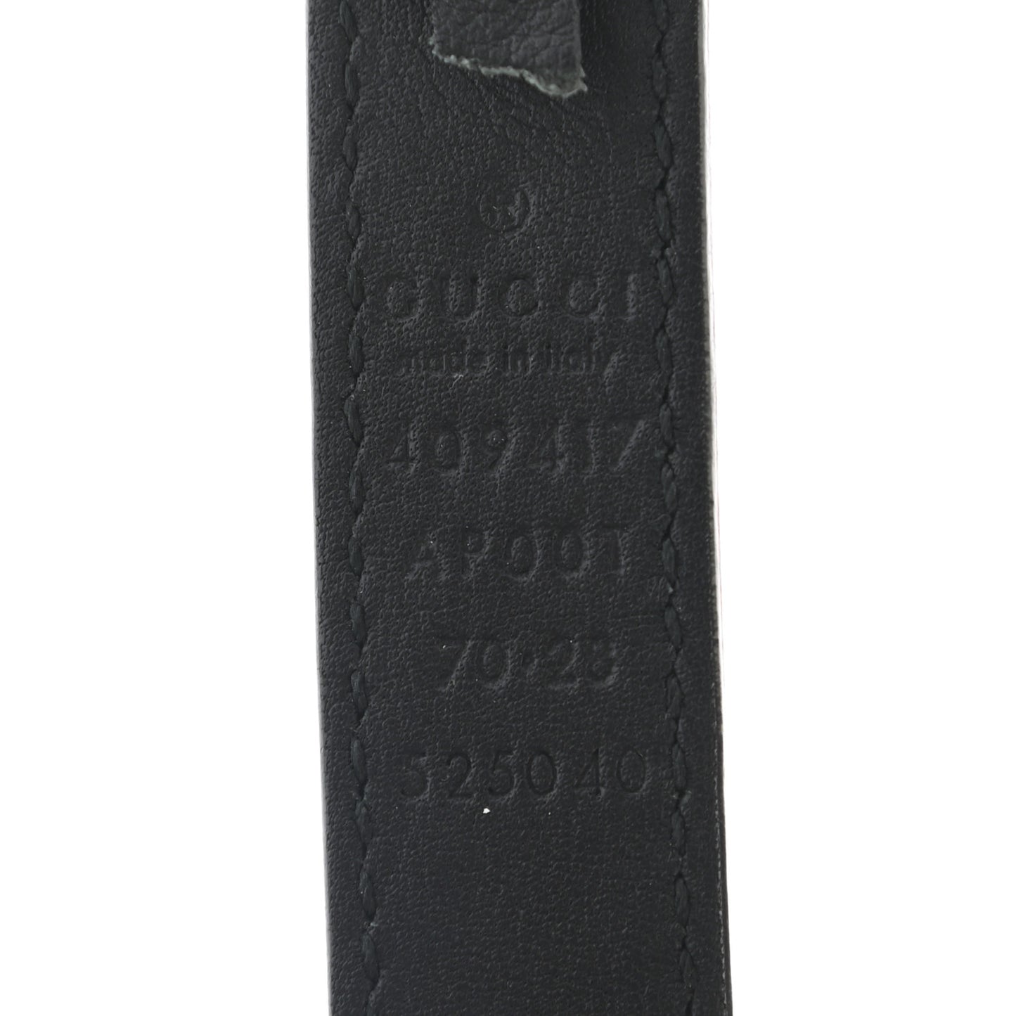 Calfskin Double G 20mm Belt 70 28 Black