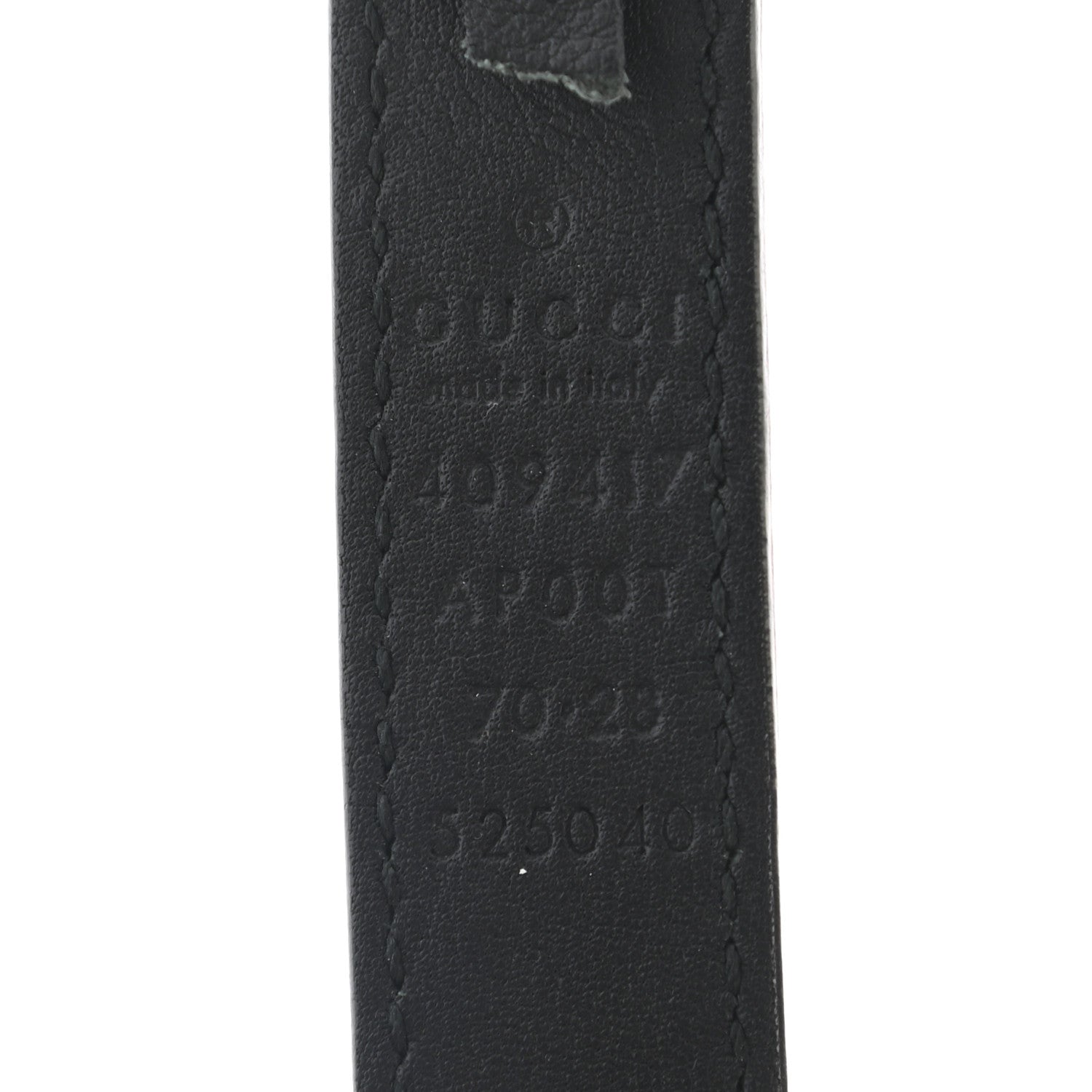 Gucci Calfskin Double G 20mm Belt 70 28 Black 3 of 3