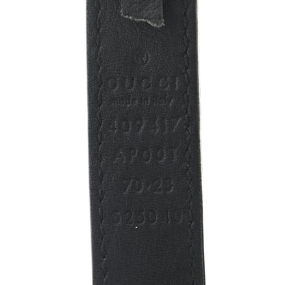 Gucci Calfskin Double G 20mm Belt 70 28 Black 3 of 3