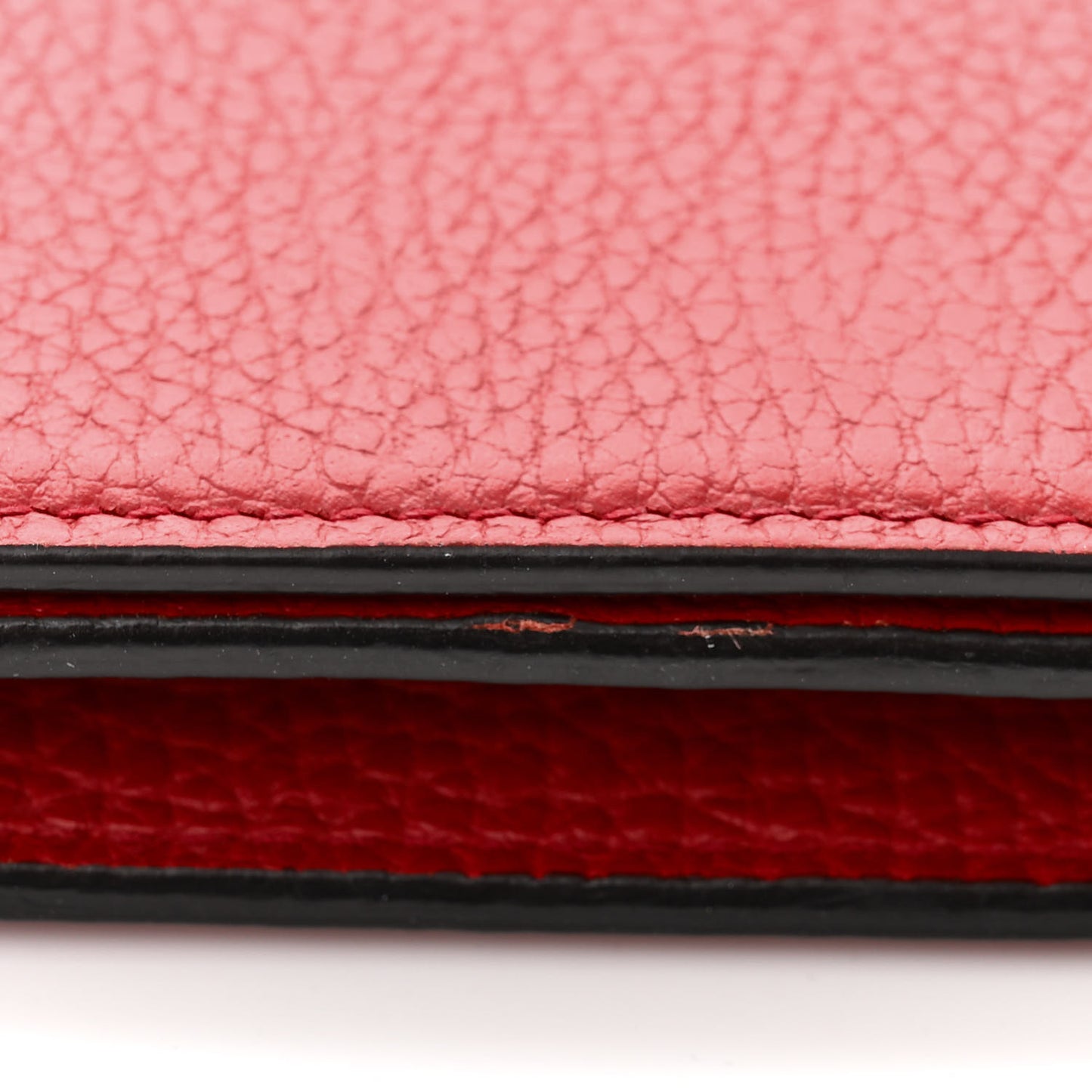 Dollar Calfskin Medium Betty Chain Wallet Tabasco