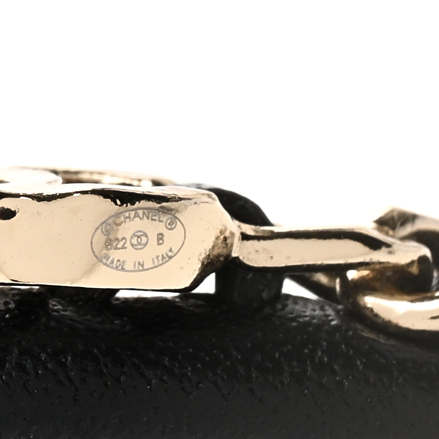 Chanel Metal Lambskin Chain CC Headband 4 of 5