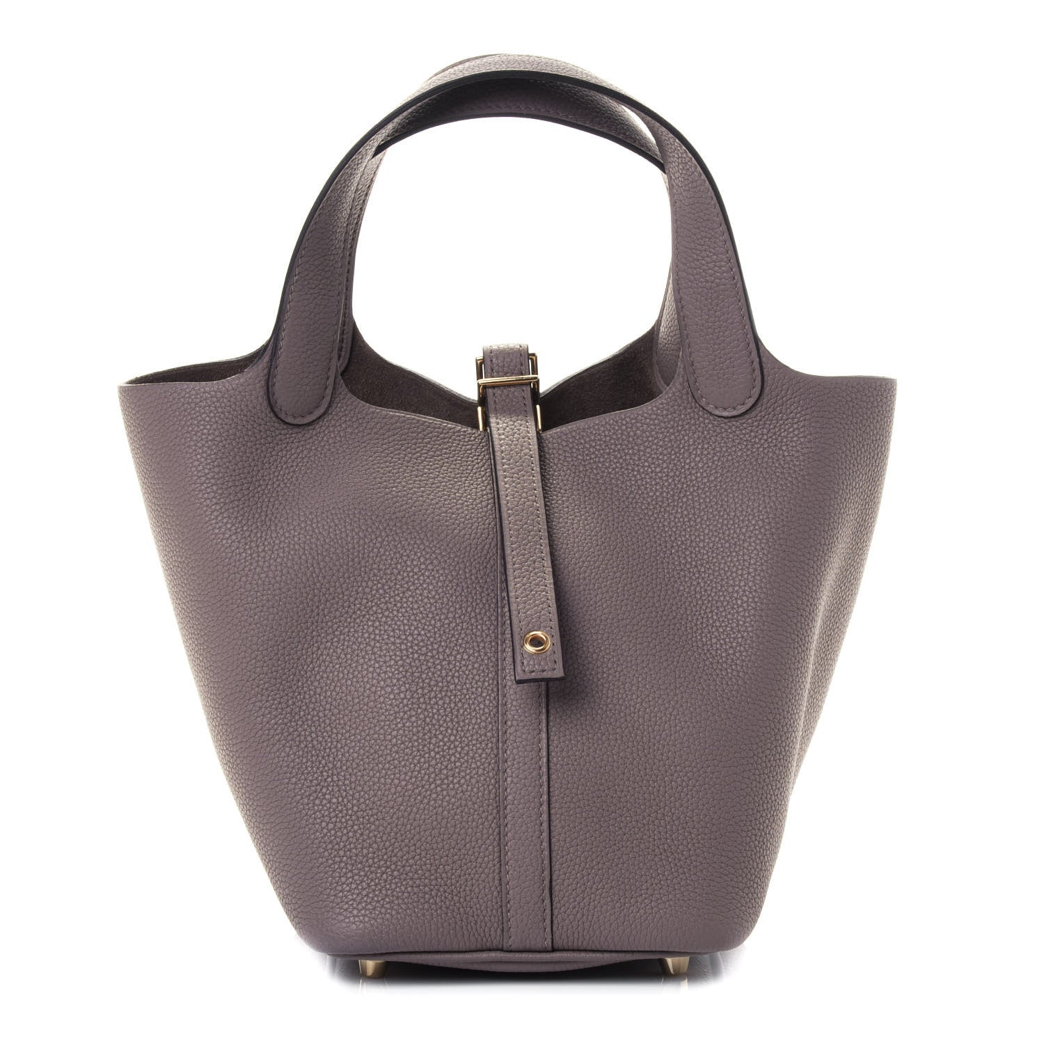 Hermes Taurillon Maurice Picotin Lock 18 PM Gris Asphalte 1 of 9