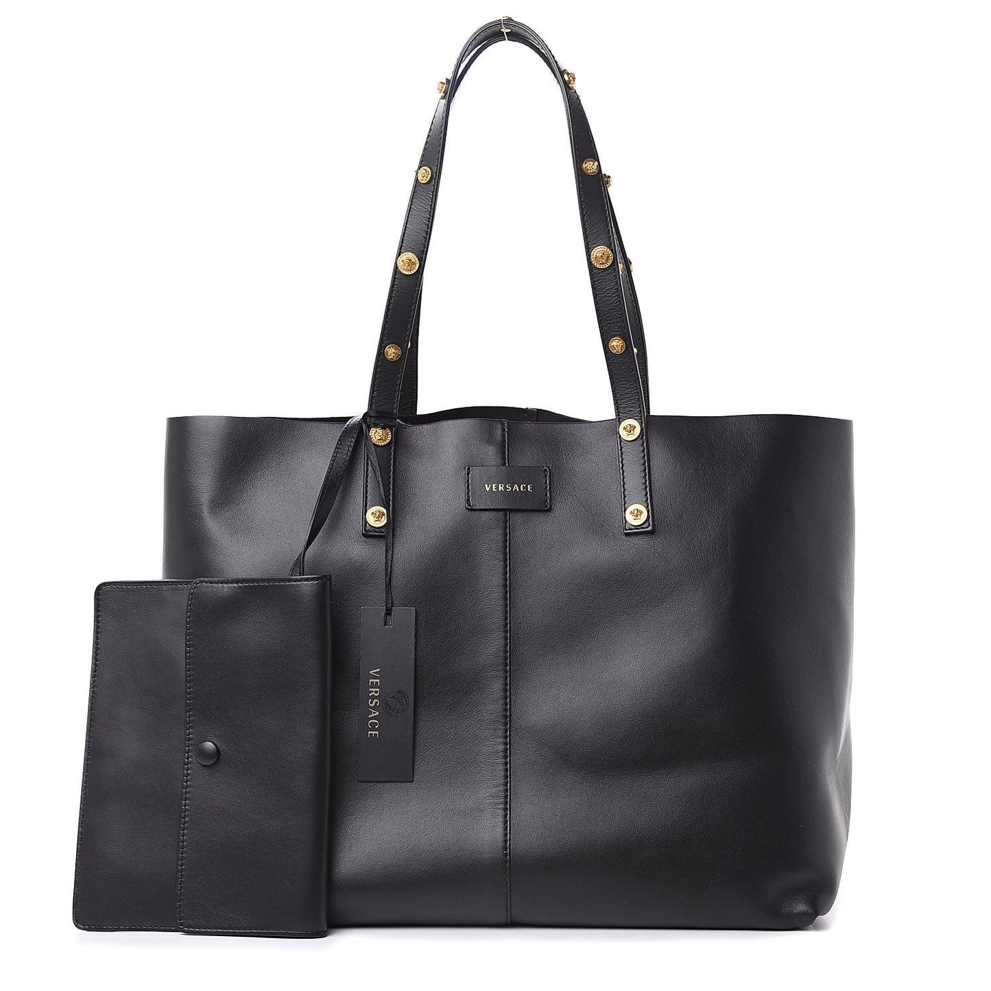 Calfskin Palazzo Tote Black
