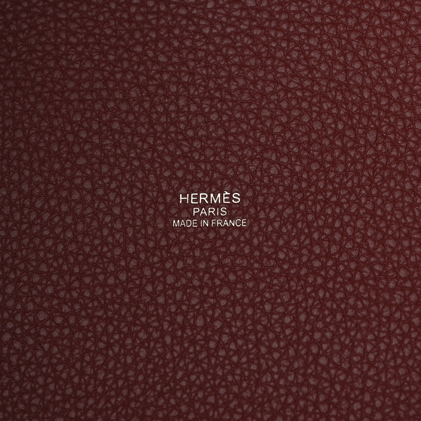 Canvas Taurillon Clemence Pursangle Tote Beton Gold Rouge H Capucine Beton