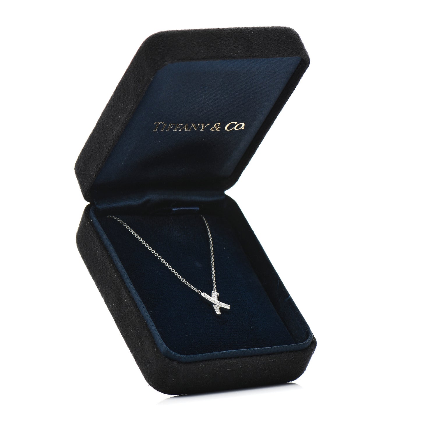 Platinum Diamond Paloma Picasso Graffiti X Pendant Necklace