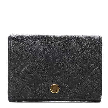 Louis Vuitton Empreinte Business Card Holder Black 1 of 8