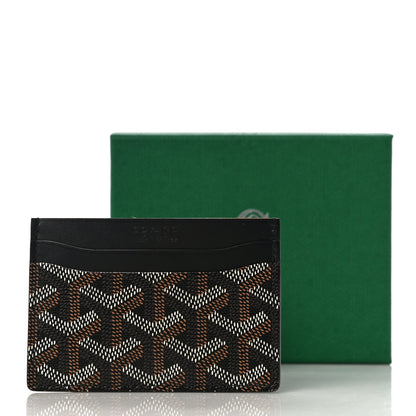 Goyard Goyardine Saint Sulpice Card Holder Black 9 of 9