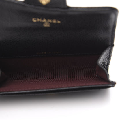 Chanel Caviar Quilted Flap Card Holder Black 5 of 9