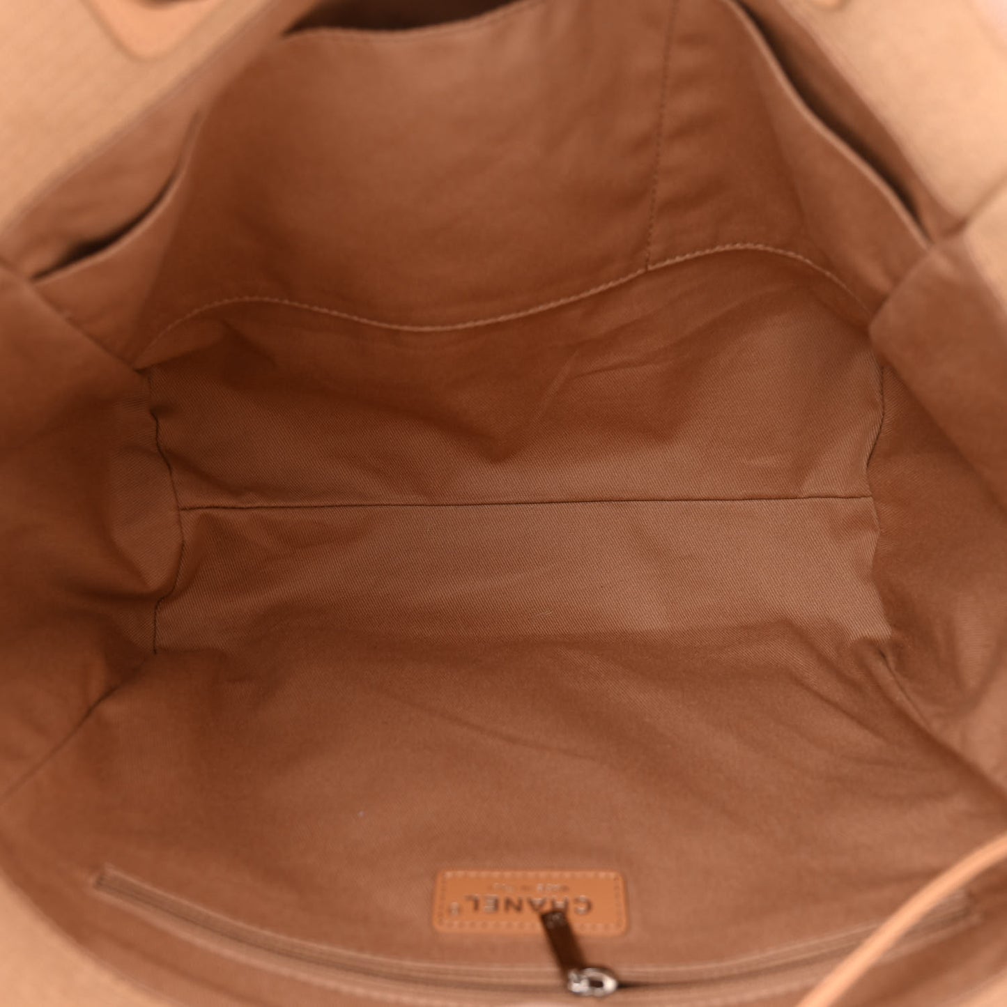 Mixed Fibers Small Deauville Tote Beige