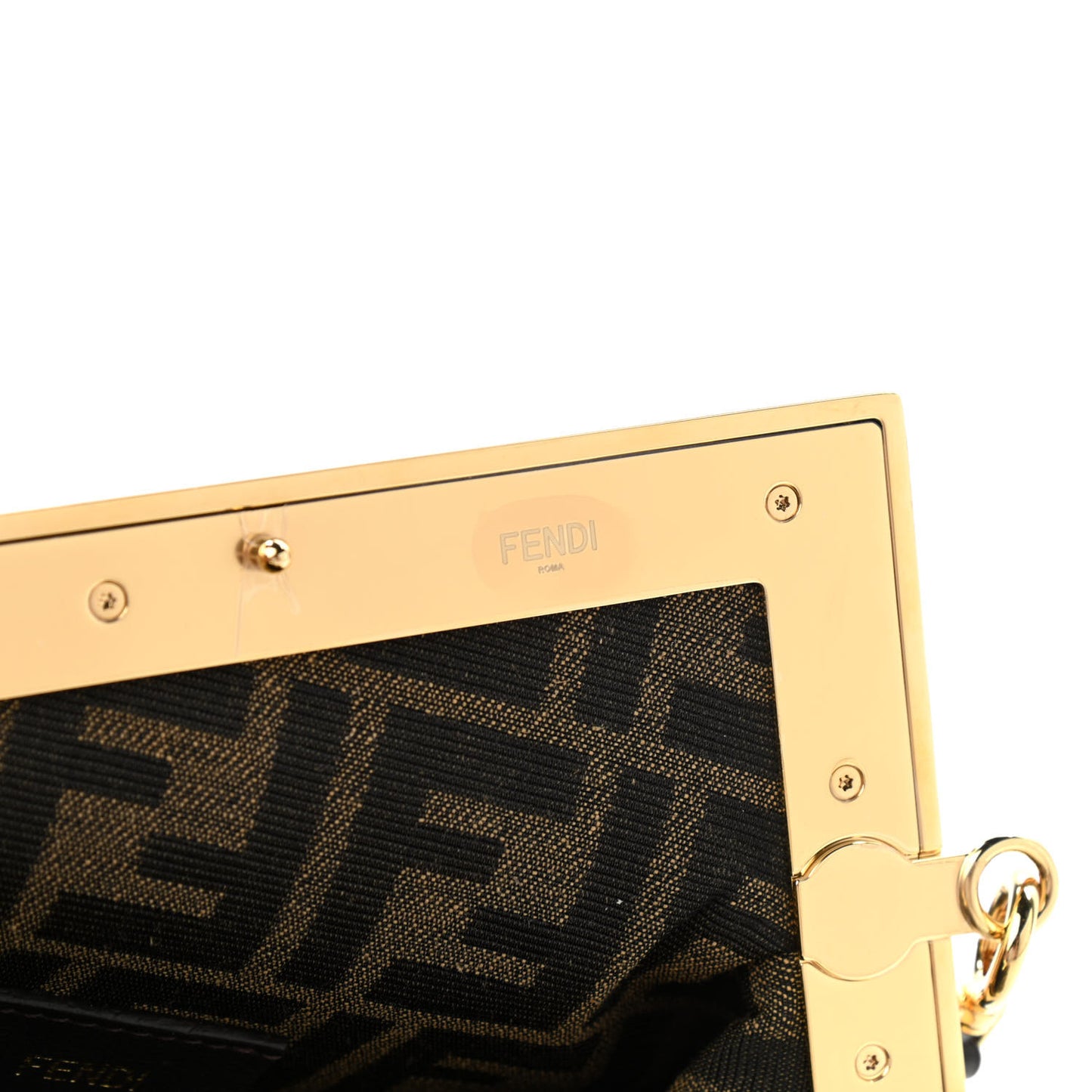 Shiny Nappa Small Fendi First Black