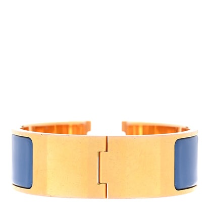 Hermes Enamel Wide Clic Clac H Bracelet PM Bleu Transat 3 of 5