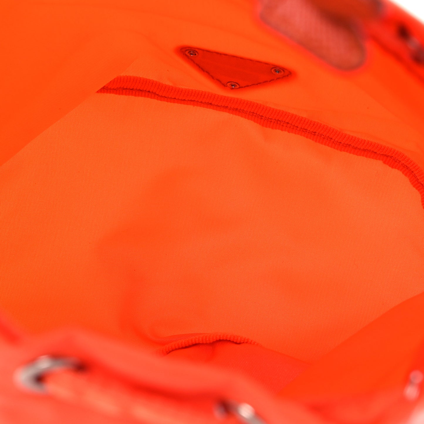 Tessuto Nylon Vela Drawstring Pouch Orange