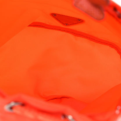 Prada Tessuto Nylon Vela Drawstring Pouch Orange 5 of 12