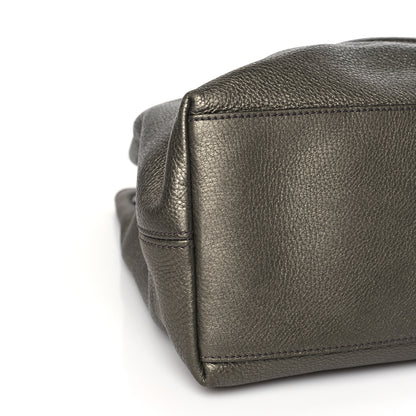 Gucci Metallic Pebbled Calfskin Medium Soho Chain Shoulder Bag Sasso 8 of 9