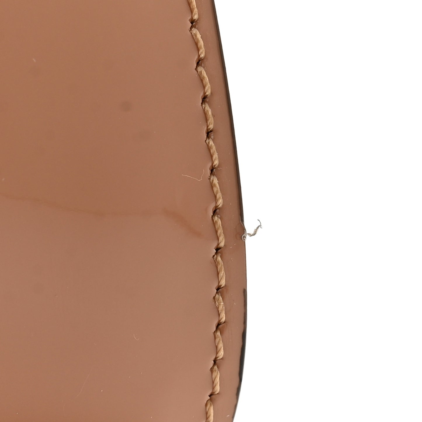 Patent Loubi Twist Zip Clutch Bag Nude