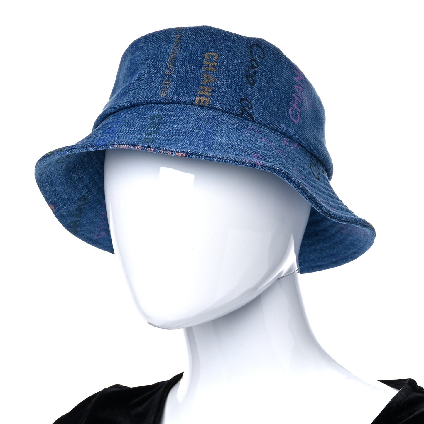 Denim Mood Cloche Bucket Hat S Blue