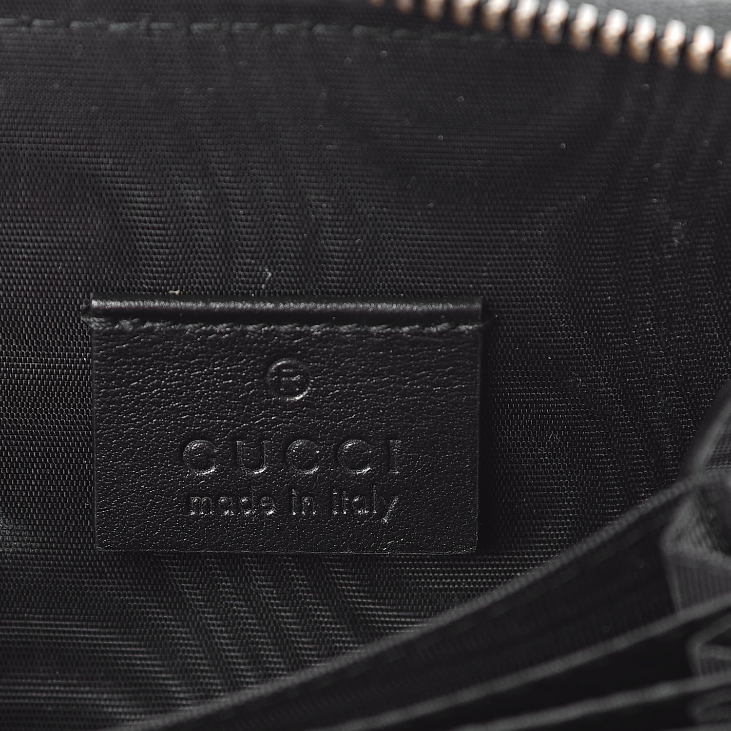 Gucci Calfskin Matelasse GG Marmont Zip Around Card Case Black 6 of 10