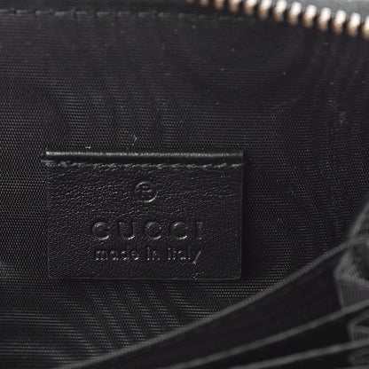 Gucci Calfskin Matelasse GG Marmont Zip Around Card Case Black 6 of 10