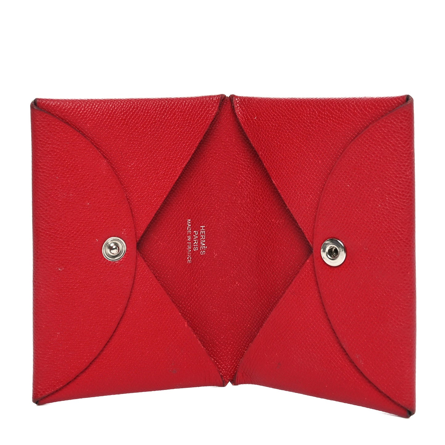 Madame Calfskin Calvi Card Case Rouge Piment