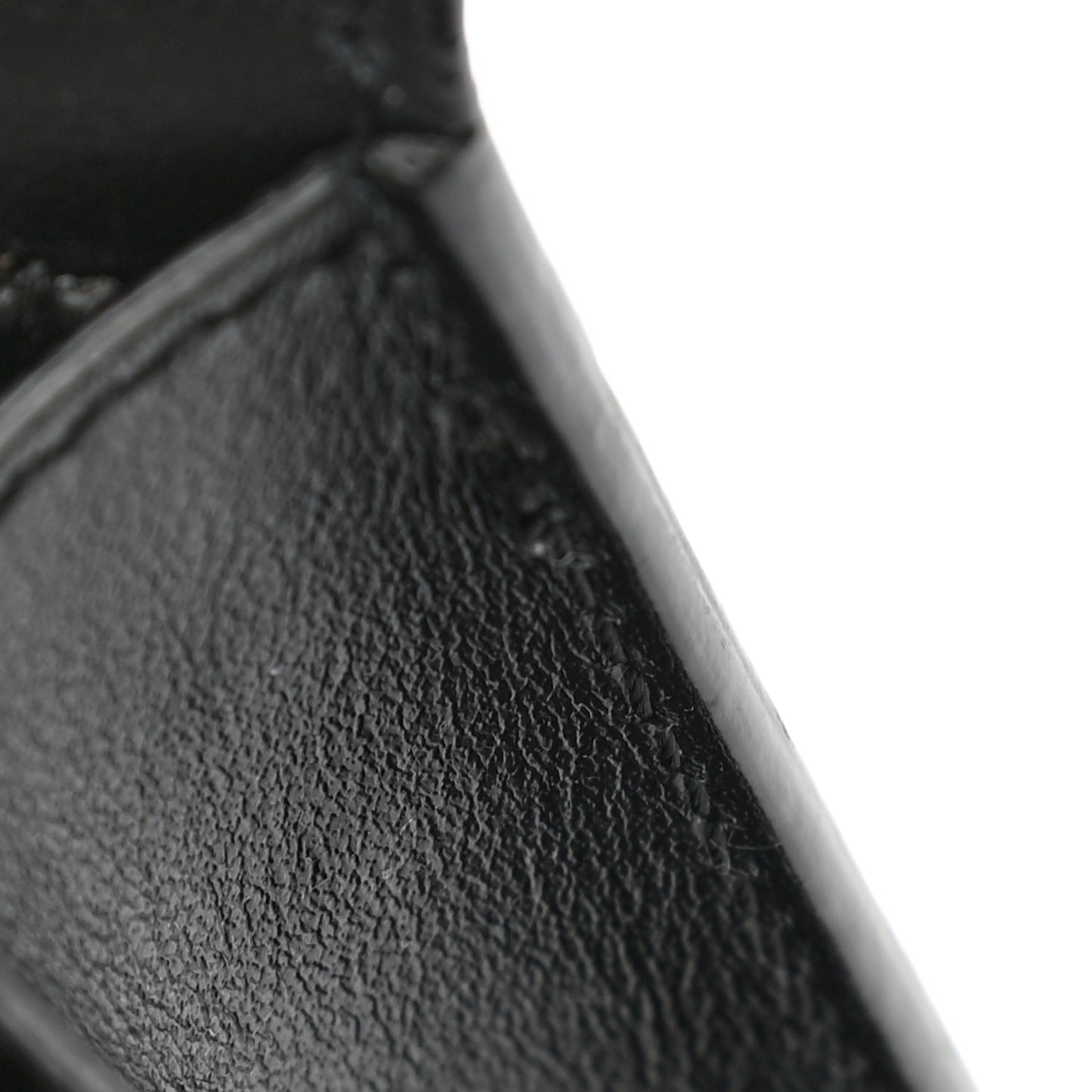 Smooth Calfskin Pocket Card Holder Liquorice Black