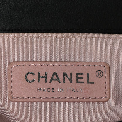 Chanel Calfskin Pearl Chevron Small Boy Flap Black 6 of 10