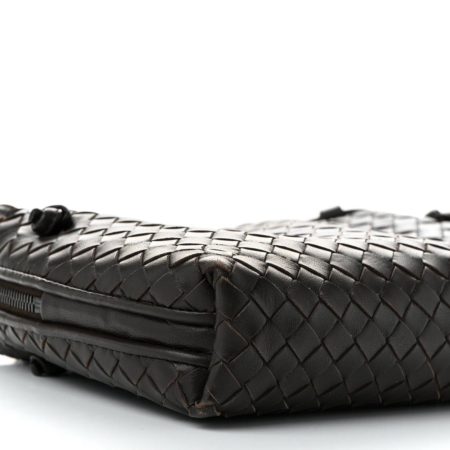 Nappa Intrecciato Nodini Bag Ebano