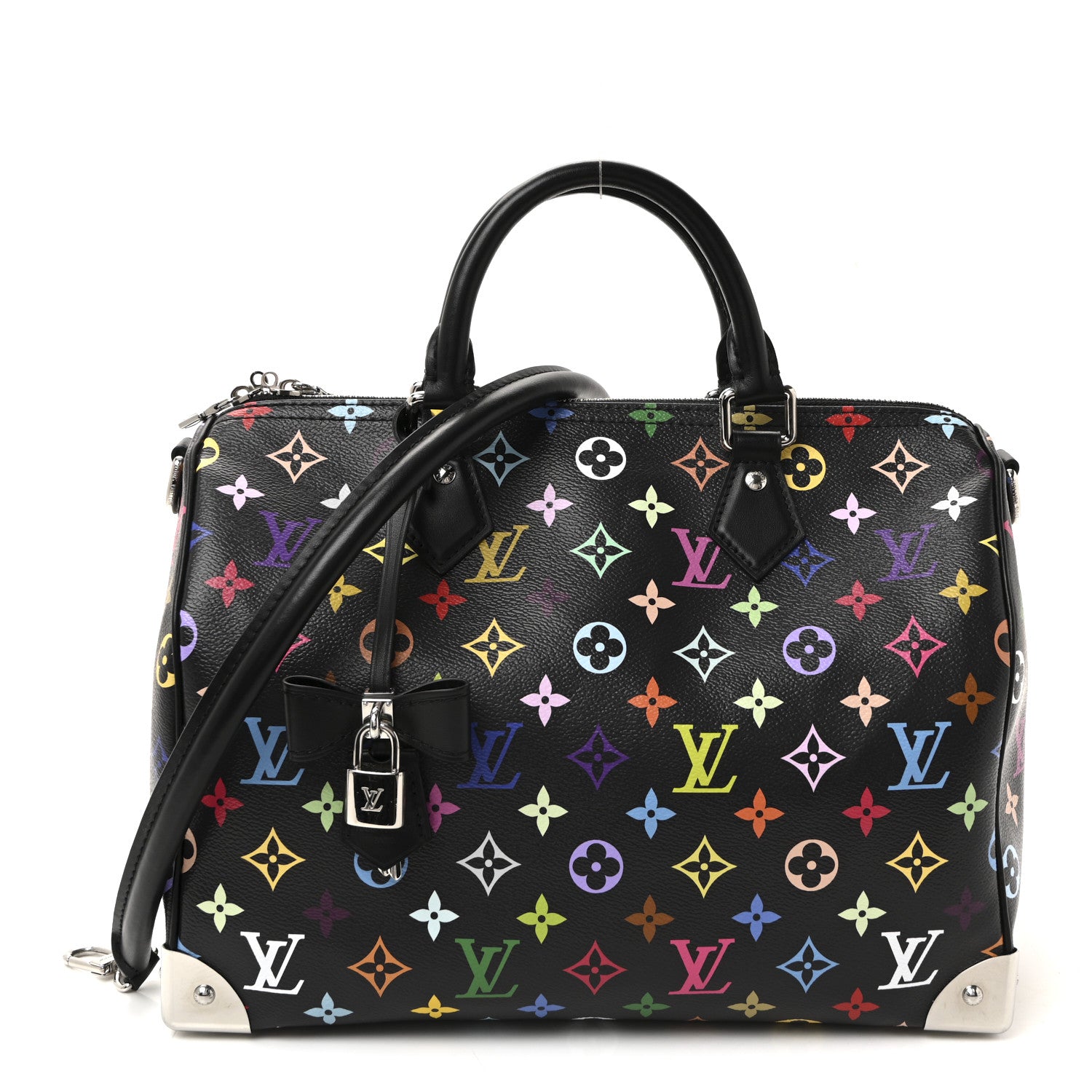 Louis Vuitton LV X TM Monogram Multicolor Speedy Soft 30 Black 1 of 9