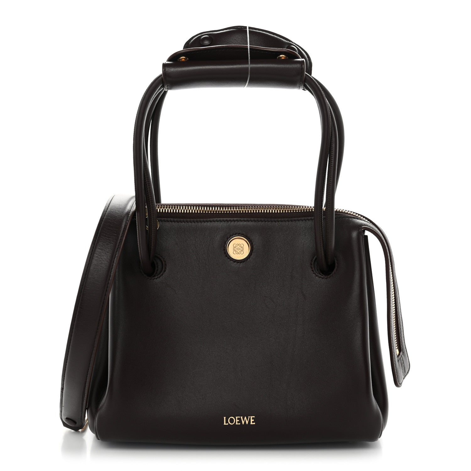 Loewe Supple Calfskin Small Madrid Bag Dark Brownie 1 of 10