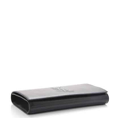 Saint Laurent Calfskin Monogram Large Belle De Jour Clutch Black 4 of 7