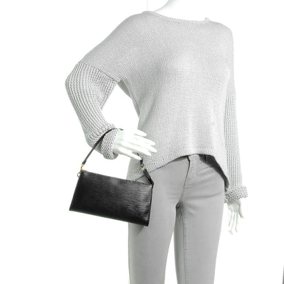 Louis Vuitton Epi Pochette Accessories 24 Black 2 of 7