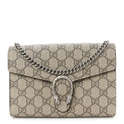 Gucci GG Supreme Monogram Mini Dionysus Chain Wallet Beige Taupe 1 of 11