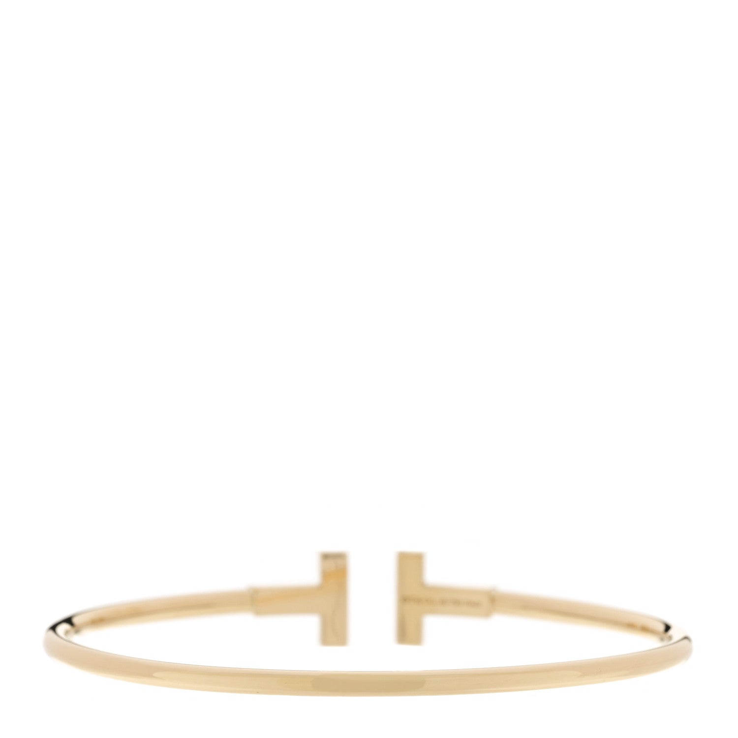 Tiffany 18K Yellow Gold T Wire Bracelet 2 of 4