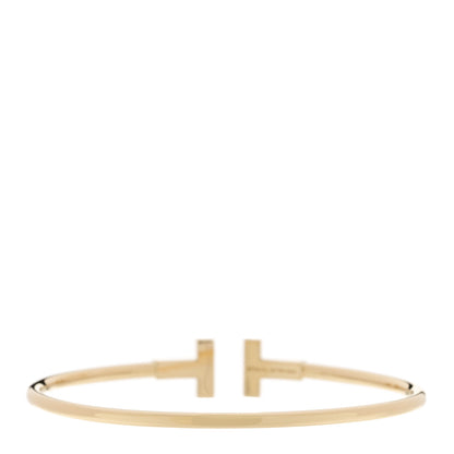Tiffany 18K Yellow Gold T Wire Bracelet 2 of 4