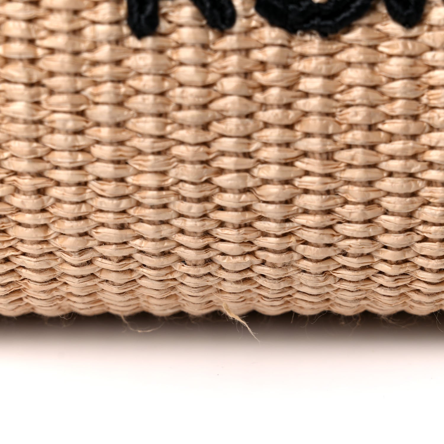 Fendi Raffia Plexiglass Medium Fendi Sunshine Shopper Tote Paglia Black 9 of 9
