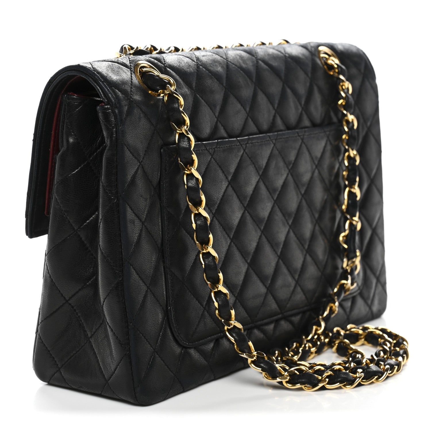 Chanel Lambskin Quilted Medium Single Flap Black 3 of 13