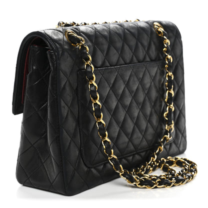 Chanel Lambskin Quilted Medium Single Flap Black 3 of 13