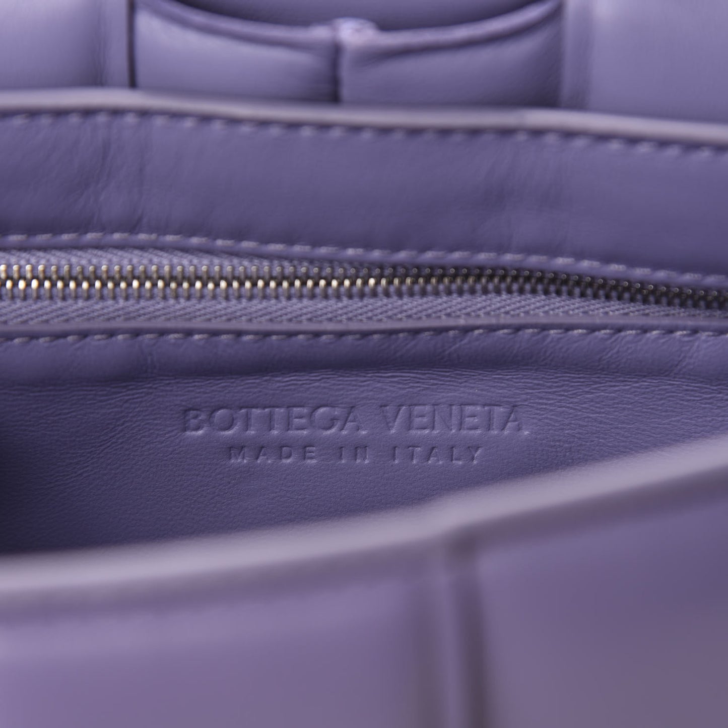 Lambskin Maxi Intreccio Padded Chain Cassette Crossbody Bag Lavender