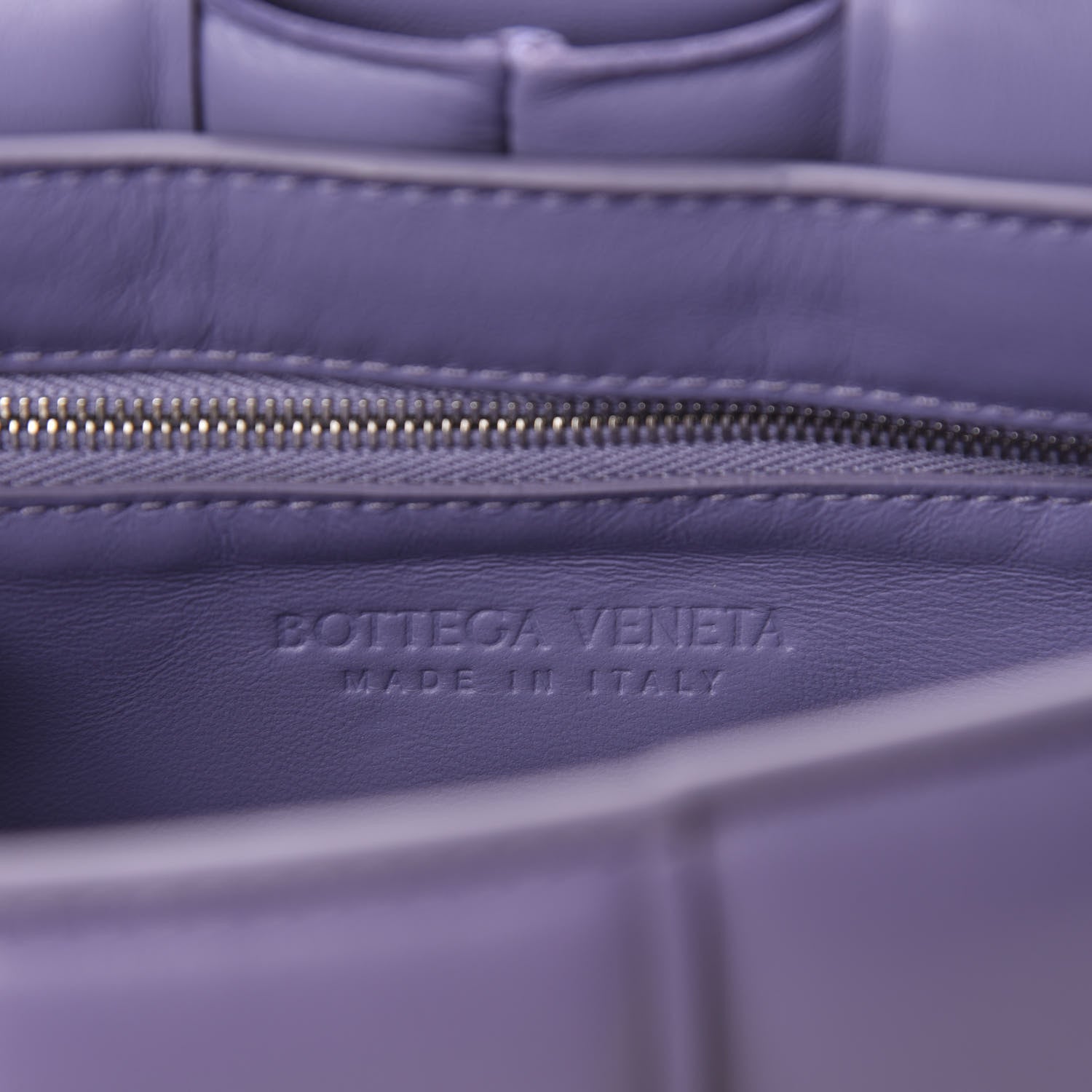 Bottega Veneta Lambskin Maxi Intreccio Padded Chain Cassette Crossbody Bag Lavender 8 of 9