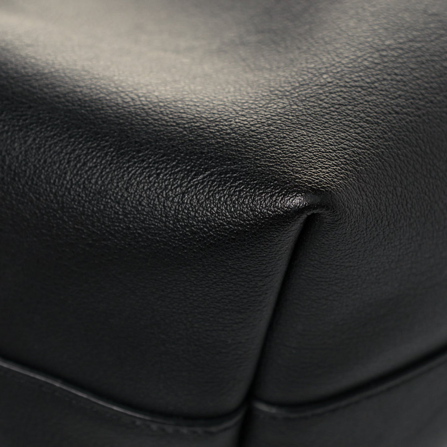 Calfskin Large Shopping Tote Black