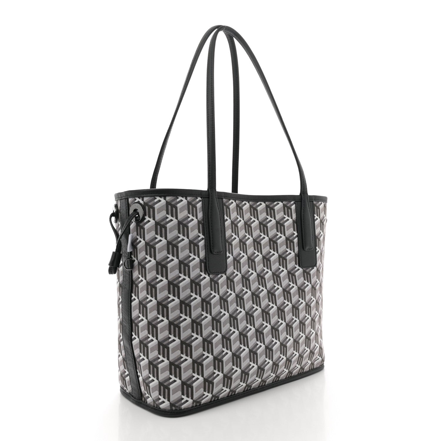 MCM Visetos Small Liz Reversible Shopper Tote Black 5 of 15