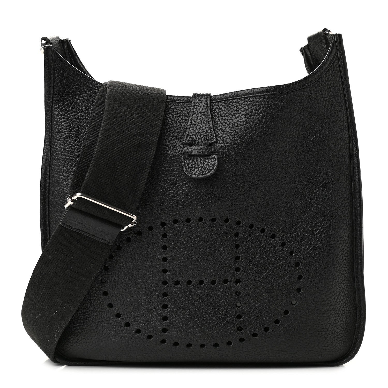 Hermes Taurillon Clemence Evelyne III PM Black 1 of 9