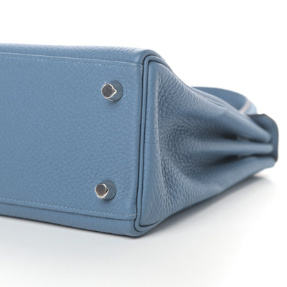 Hermes Togo Kelly Retourne 25 Azur 9 of 11