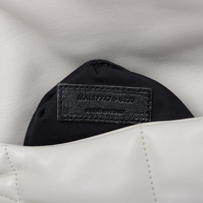 Saint Laurent Lambskin Quilted Small Loulou Puffer Monogram Chain Satchel Blanc Vintage 10 of 10