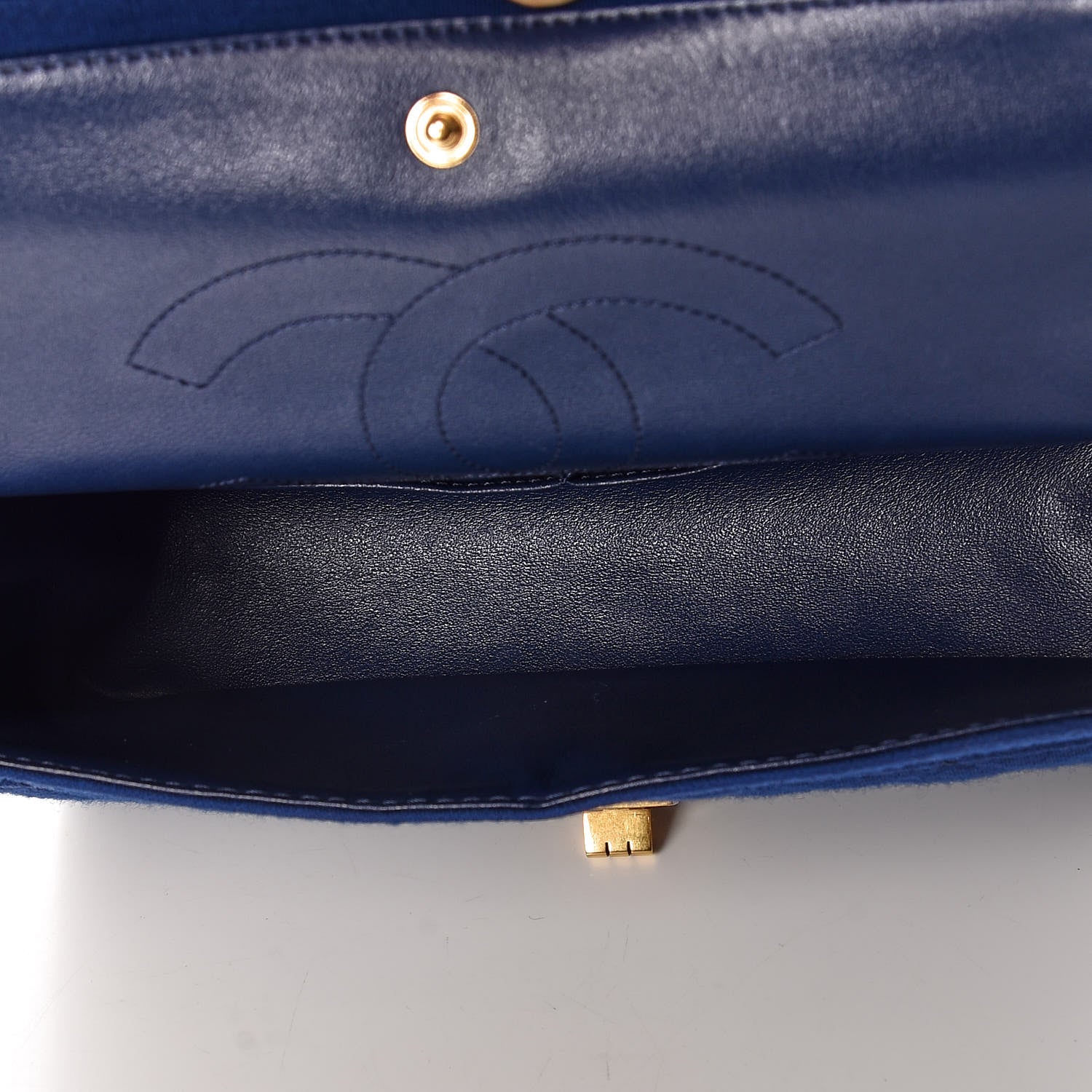 Chanel Jersey Quilted 2.55 Reissue 225 Flap Blue 7 of 9